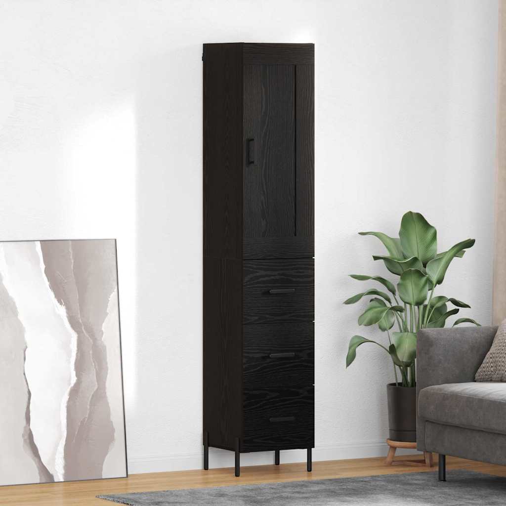 Old Wooden Cabinet 34.5 x 34 x 180 cm Plywood