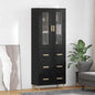 Aparador alto con cajón Madera envejecida 69,5 x 34 x 180 cm