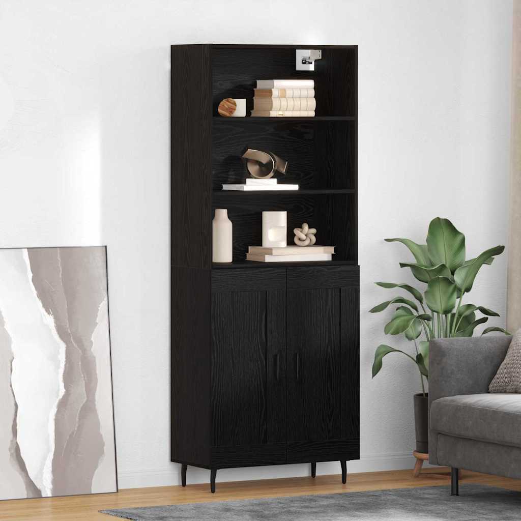Aparador alto Roble Negro 69,5 x 34 x 180 cm