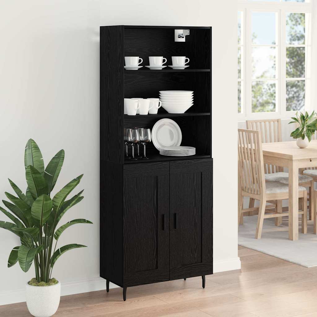 Aparador alto Roble Negro 69,5 x 34 x 180 cm