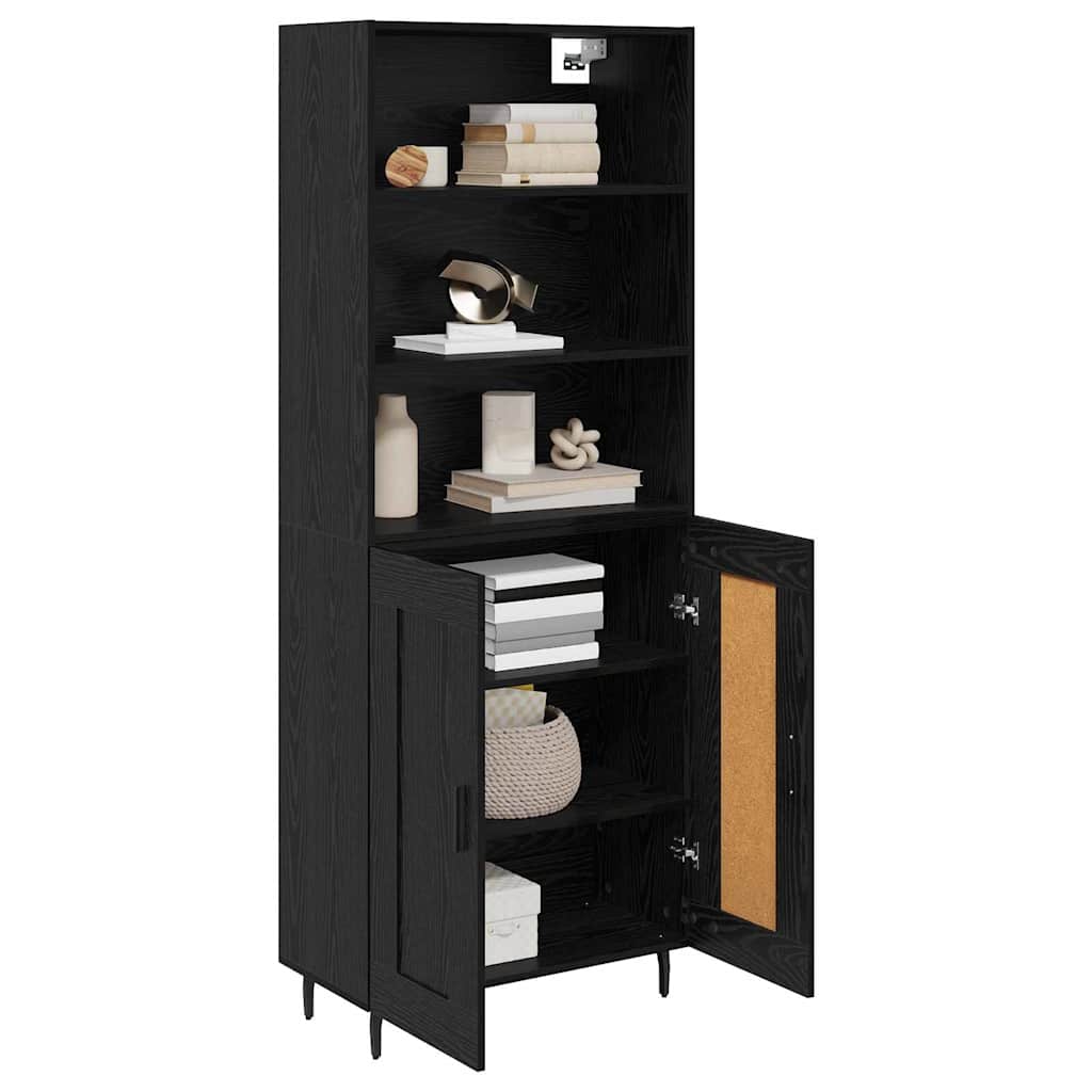 Aparador alto Roble Negro 69,5 x 34 x 180 cm