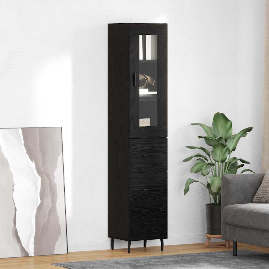 Old Wooden Pantry 34.5 x 34 x 180 cm Plywood