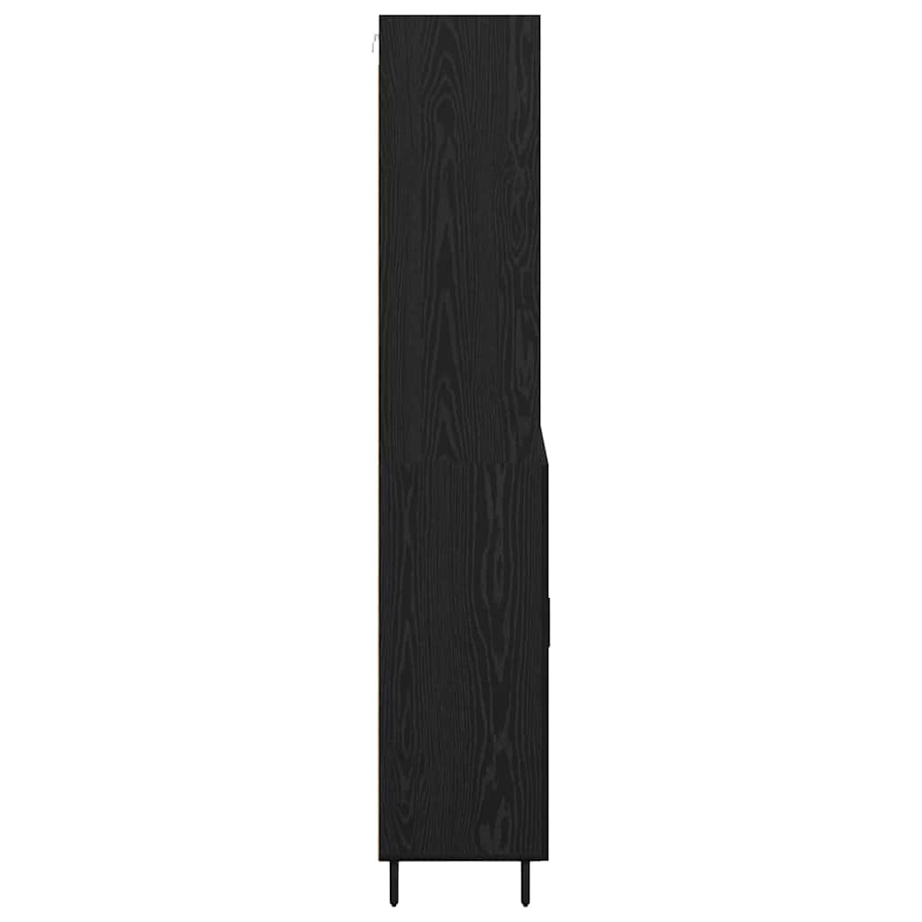 Aparador alto con cajón Roble Negro 69,5 x 34 x 180 cm