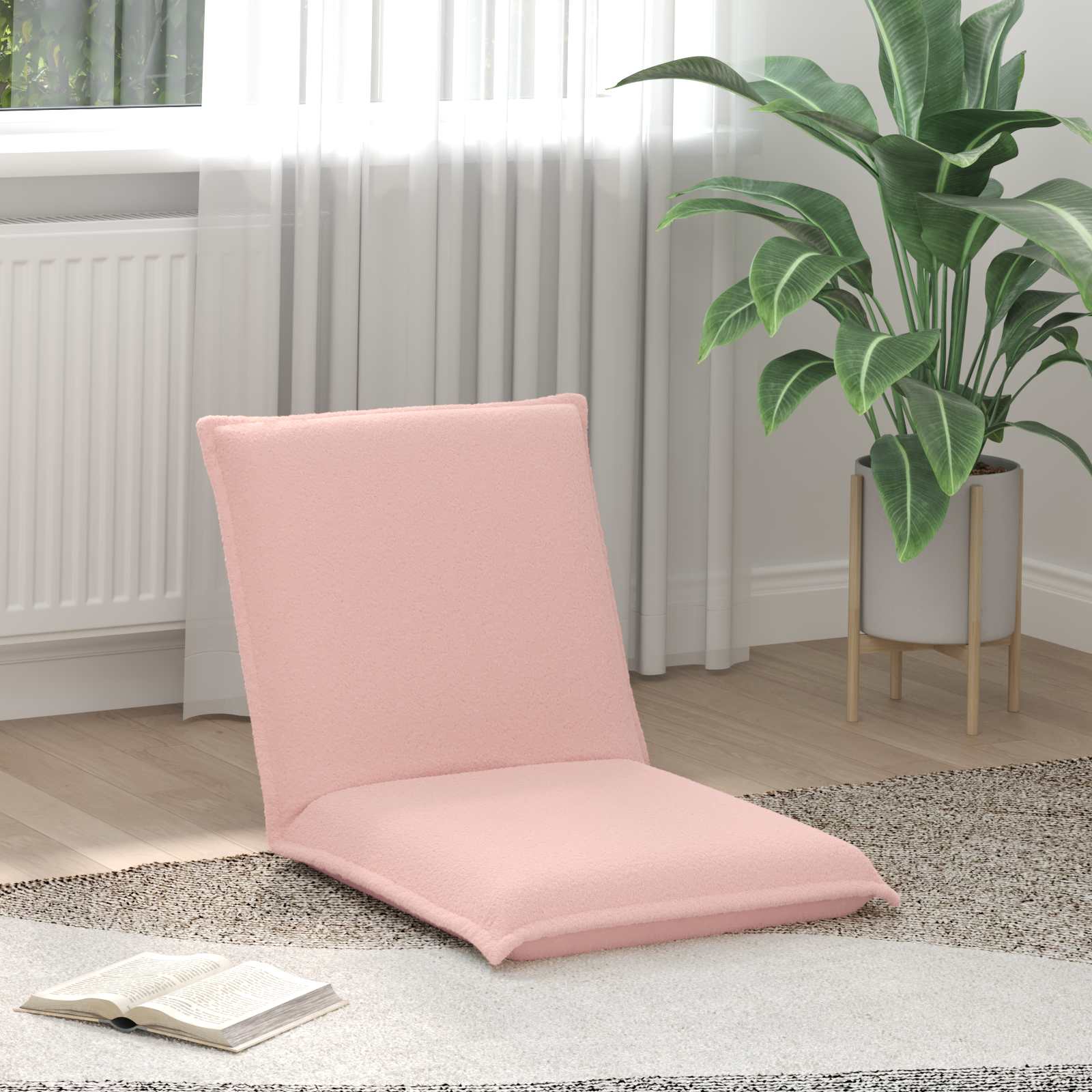 Sillón ajustable Beige Tela de Oveja