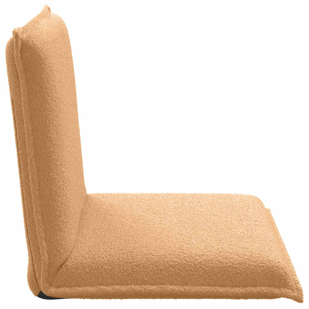 Sillón ajustable Beige Tela de Oveja