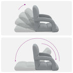 Sillón de suelo ajustable con reposabrazos