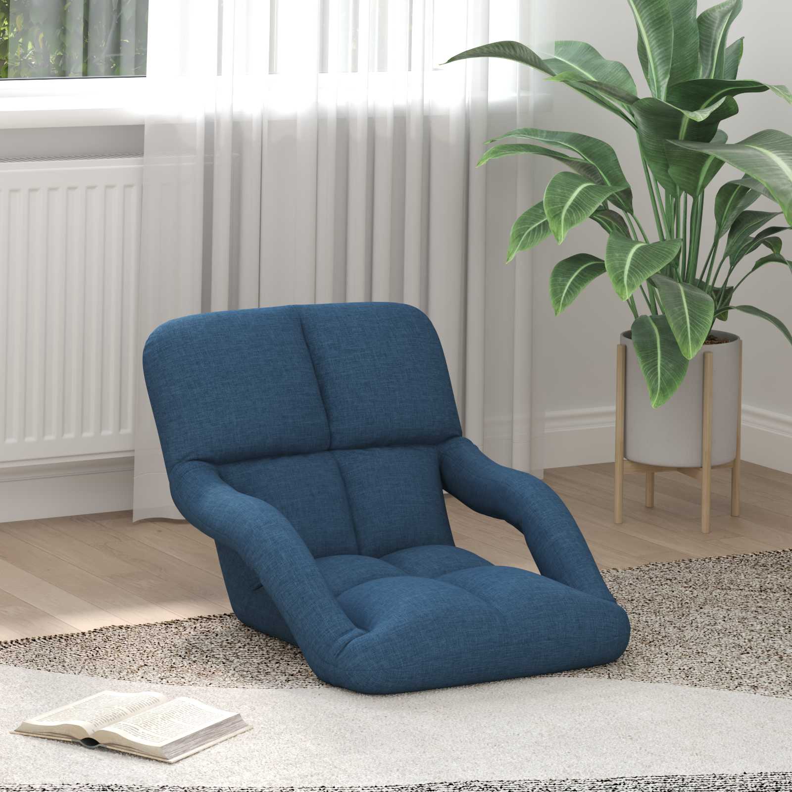 Sillón de suelo ajustable con reposabrazos