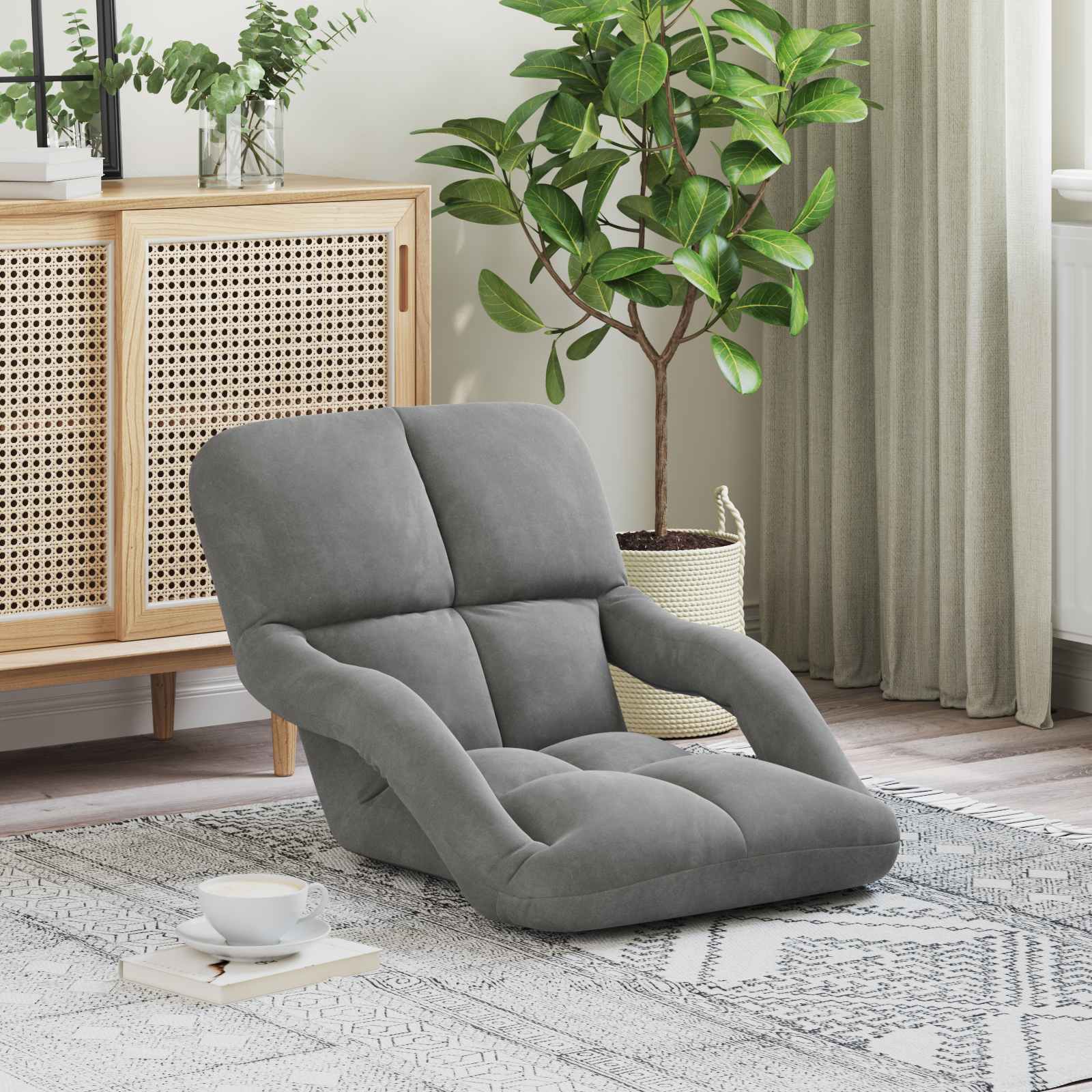 Sillón ajustable Azul Terciopelo