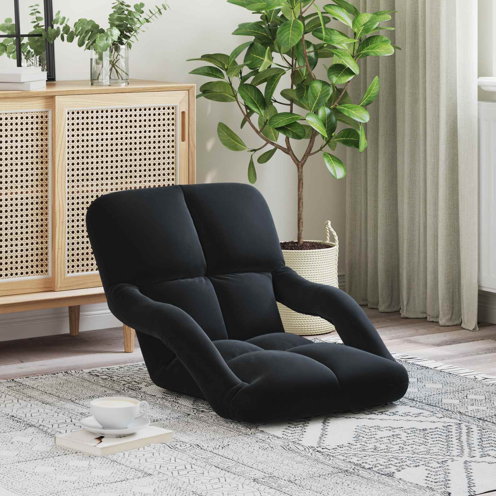 Sillón ajustable Azul Terciopelo