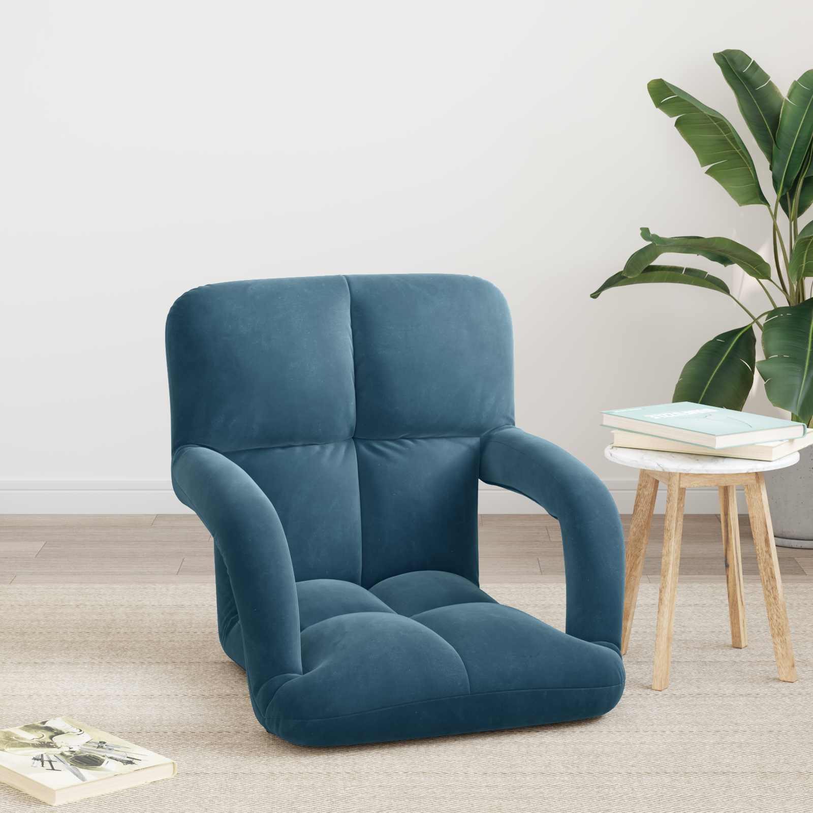 Sillón ajustable Azul Terciopelo