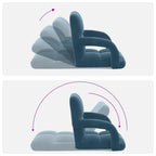 Sillón ajustable Azul Terciopelo