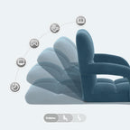 Sillón ajustable Azul Terciopelo
