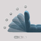 Sillón ajustable Azul Terciopelo