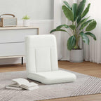 Sillón ajustable Blanco Cuero sintético