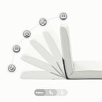 Sillón ajustable Blanco Cuero sintético