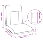 Sillón ajustable Blanco Cuero sintético