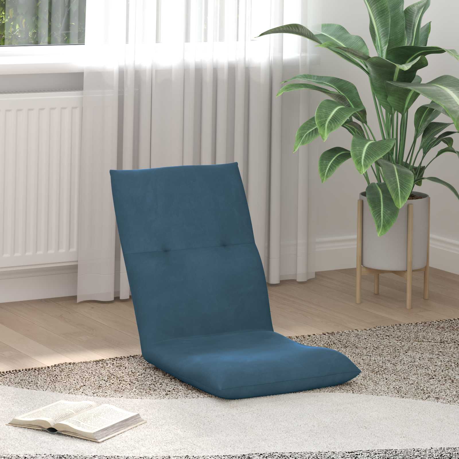 Sillón ajustable Azul Terciopelo