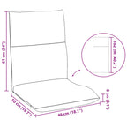 Sillón ajustable Azul Terciopelo