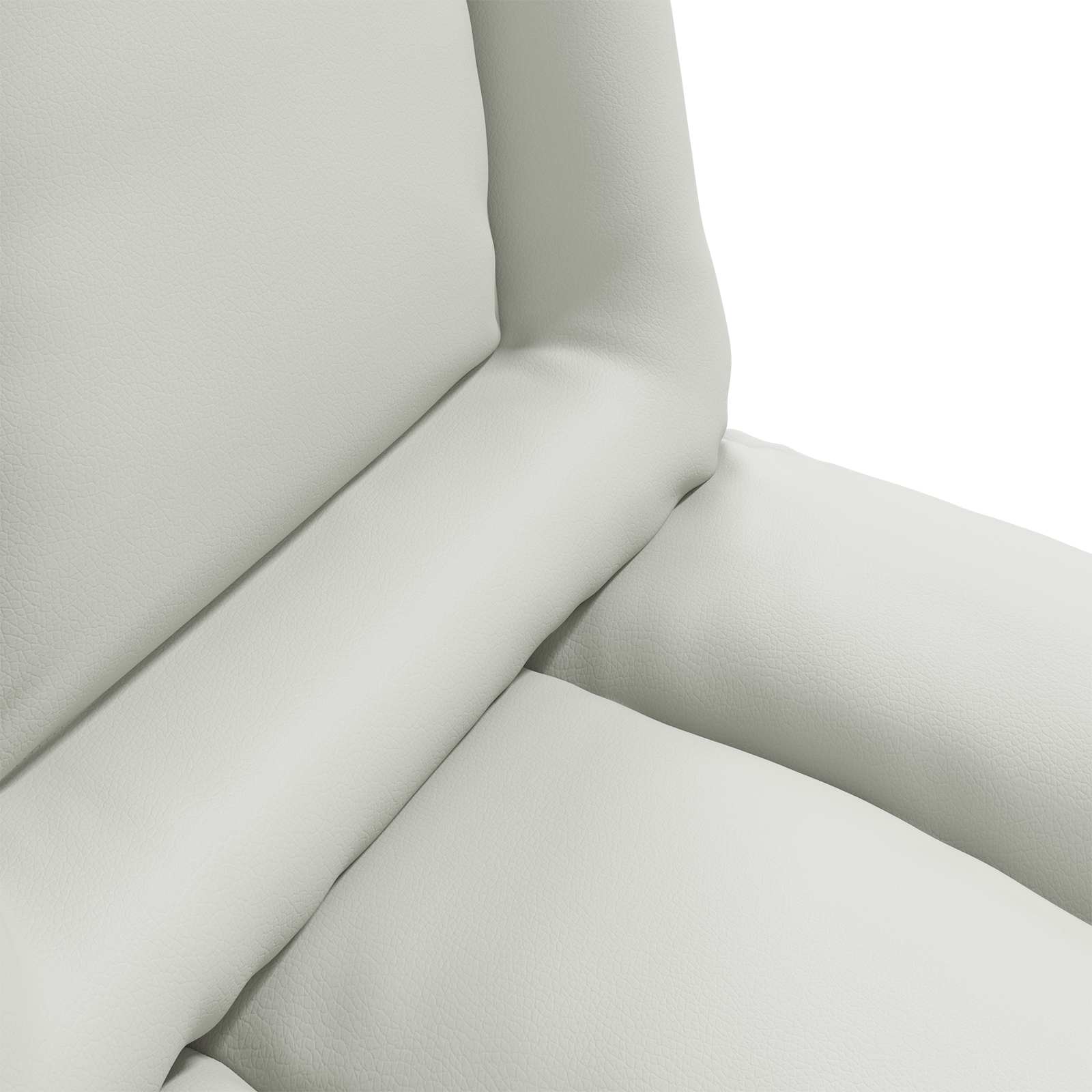 Sillón ajustable Blanco Cuero sintético
