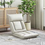 Sillón ajustable Blanco Cuero sintético