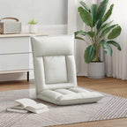 Sillón ajustable Blanco Cuero sintético