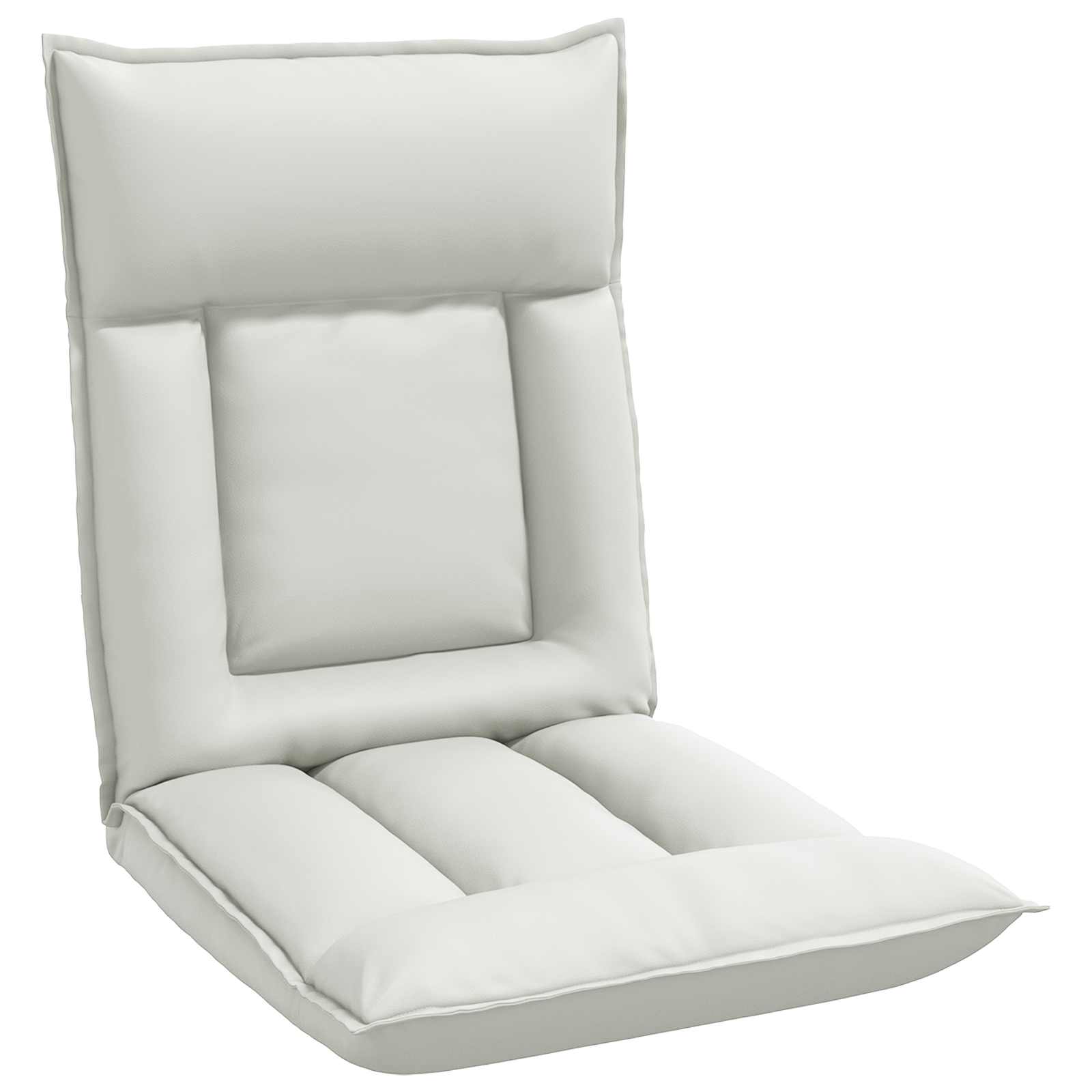Sillón ajustable Blanco Cuero sintético