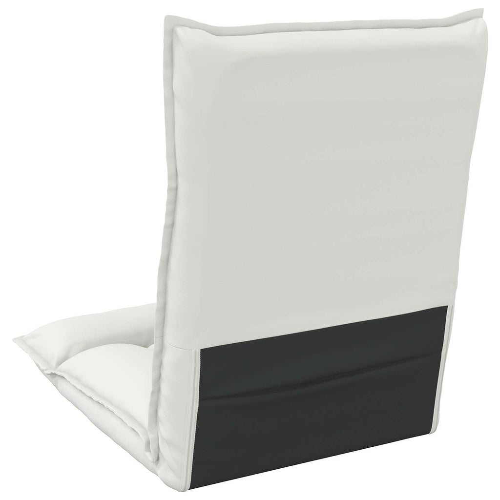 Sillón ajustable Blanco Cuero sintético