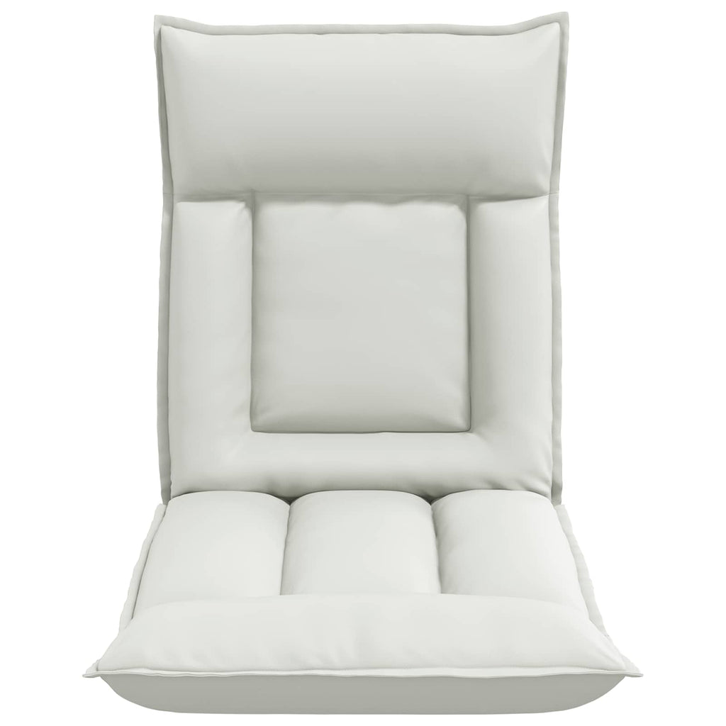Sillón ajustable Blanco Cuero sintético