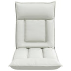 Sillón ajustable Blanco Cuero sintético