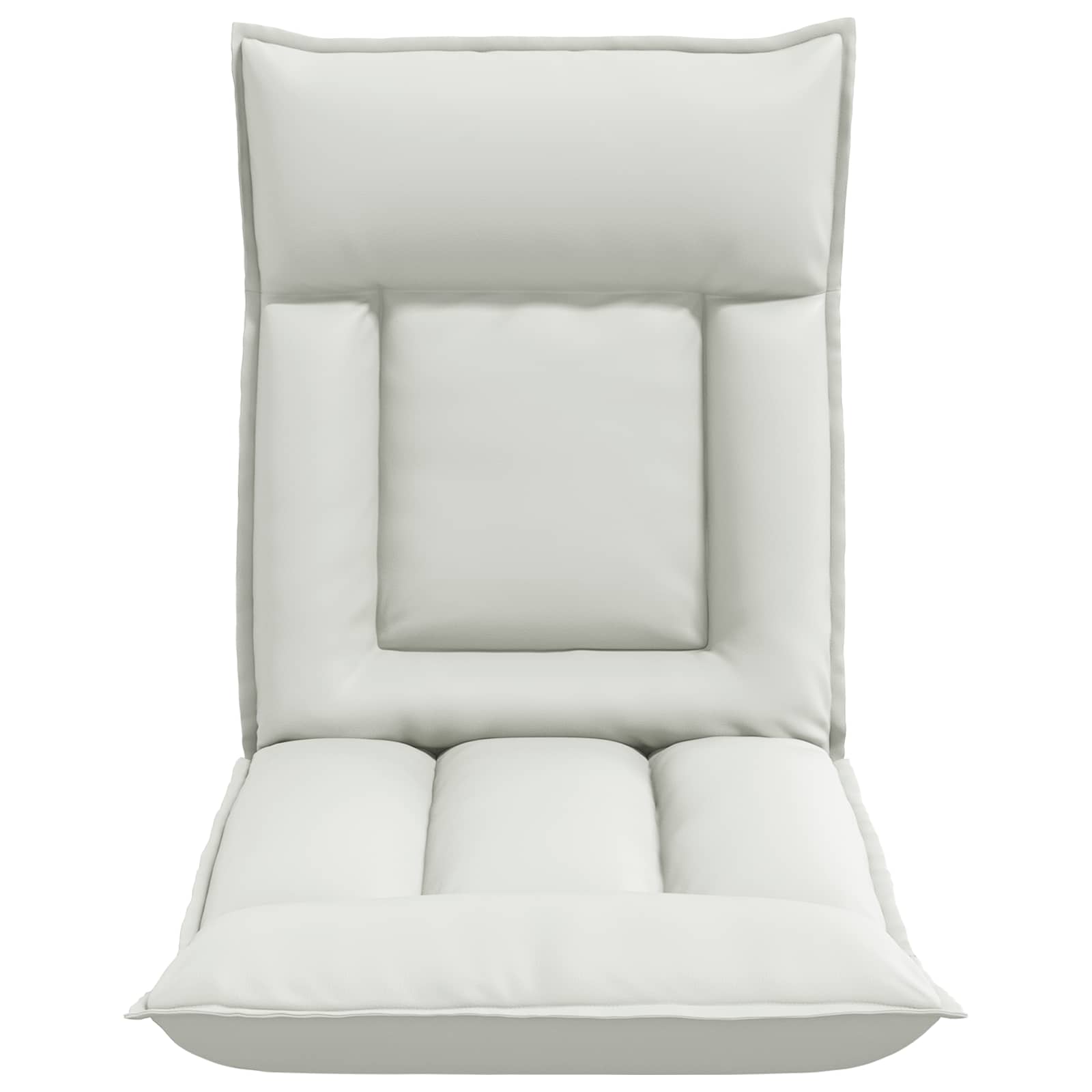Sillón ajustable Blanco Cuero sintético