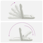 Sillón ajustable Blanco Cuero sintético