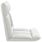 Sillón ajustable Blanco Cuero sintético