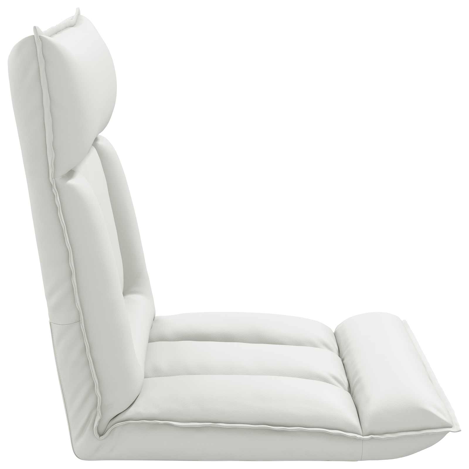 Sillón ajustable Blanco Cuero sintético