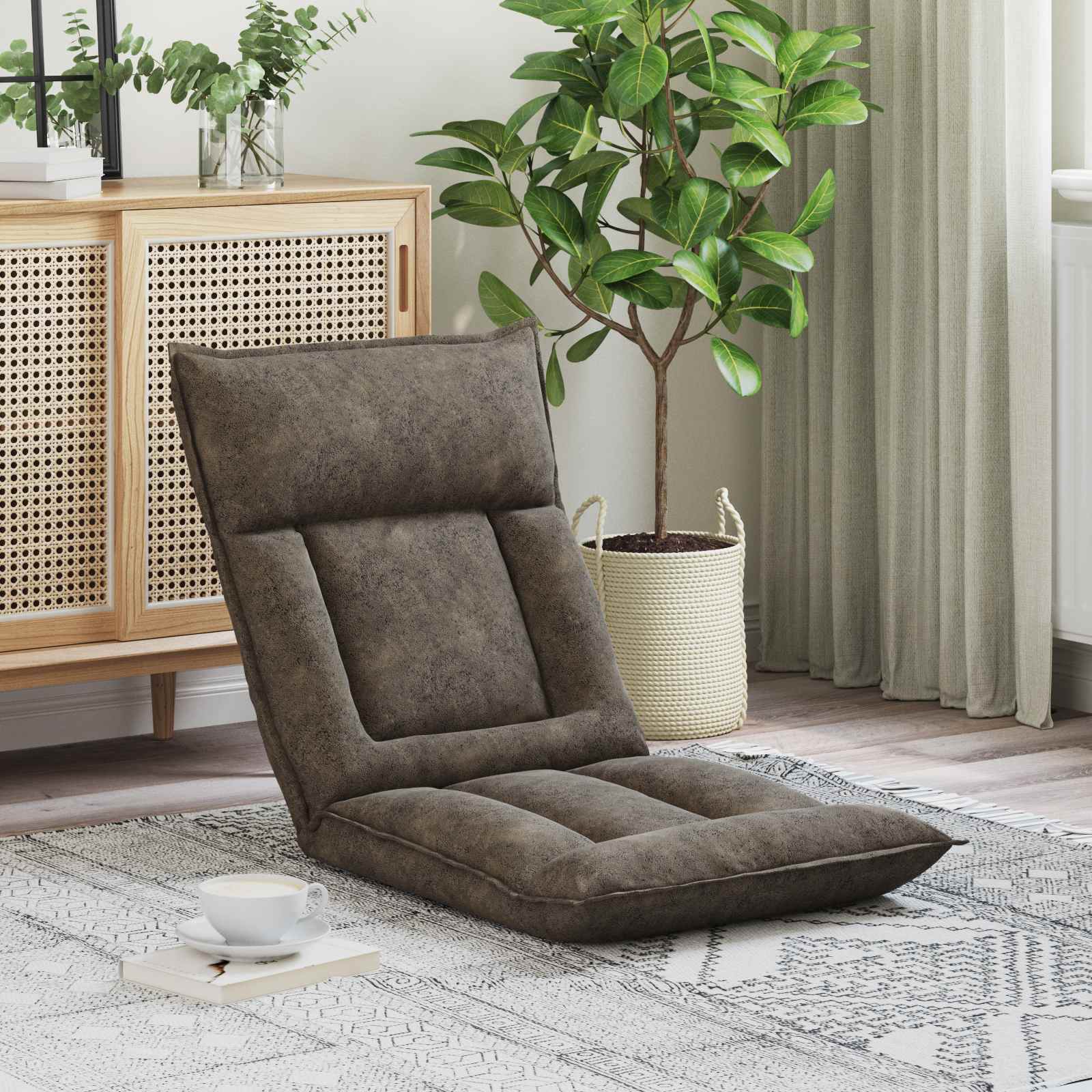 Sillón ajustable Gris Claro Tela