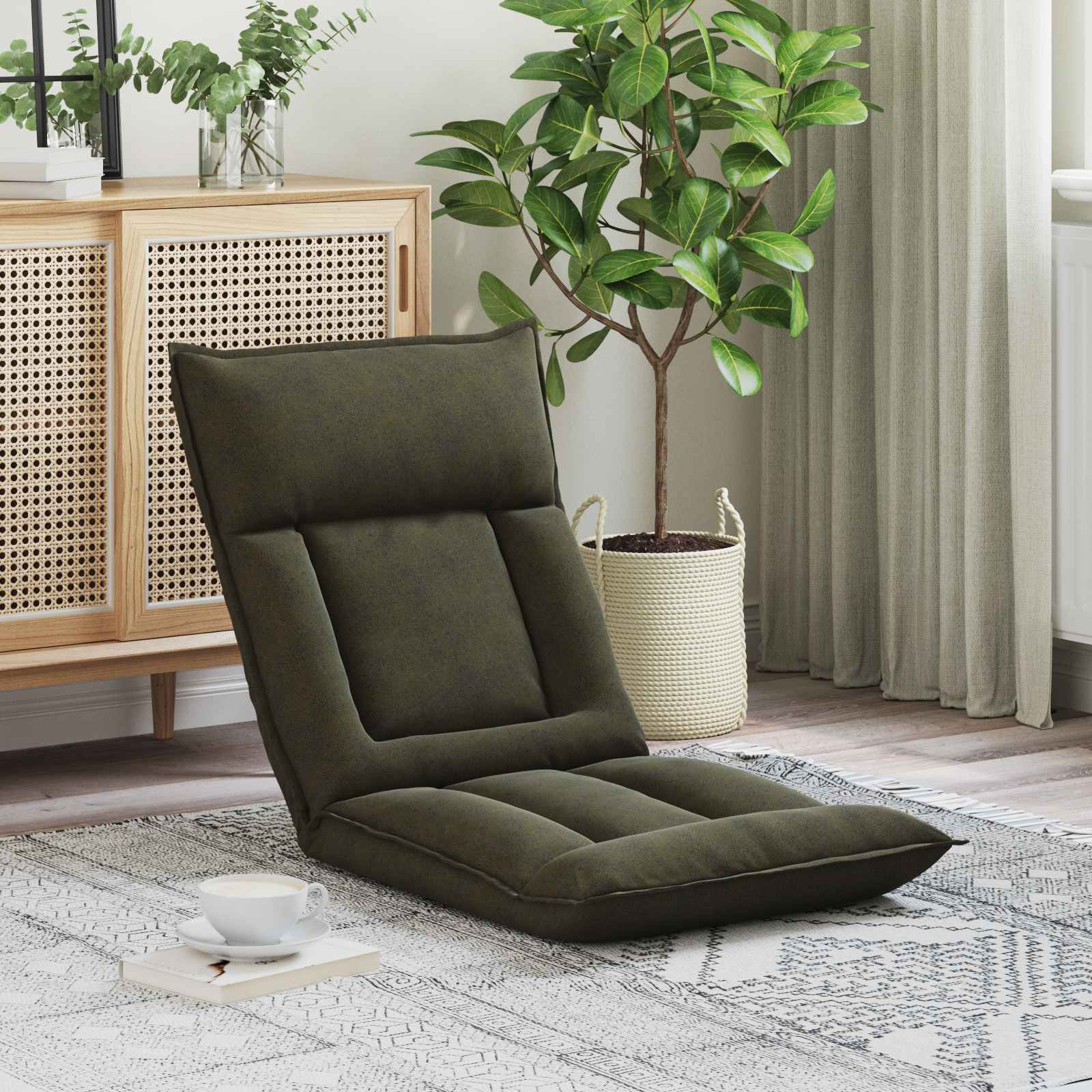 Sillón ajustable Gris Claro Tela