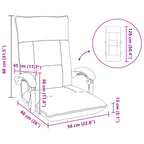 Sillón ajustable Azul Tela