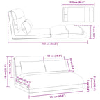 Sillón ajustable Azul Tela