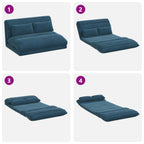 Sillón ajustable Azul Terciopelo