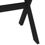 Mesa de Comedor NOAIN 160 cm Madera de Pino Maciza Negro