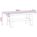 Banca de Comedor NOAIN 120 x 41 x 45 cm Pino macizo Natural