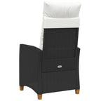 Silla reclinable con bandeja para té con cojín 62 x 64 x 112 cm