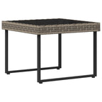 Conjunto de sofás de jardín 2 pcs Gris Ratán sintético y acero