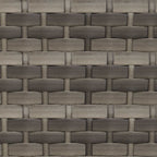 Conjunto de sofás de jardín 2 pcs Gris Ratán sintético y acero