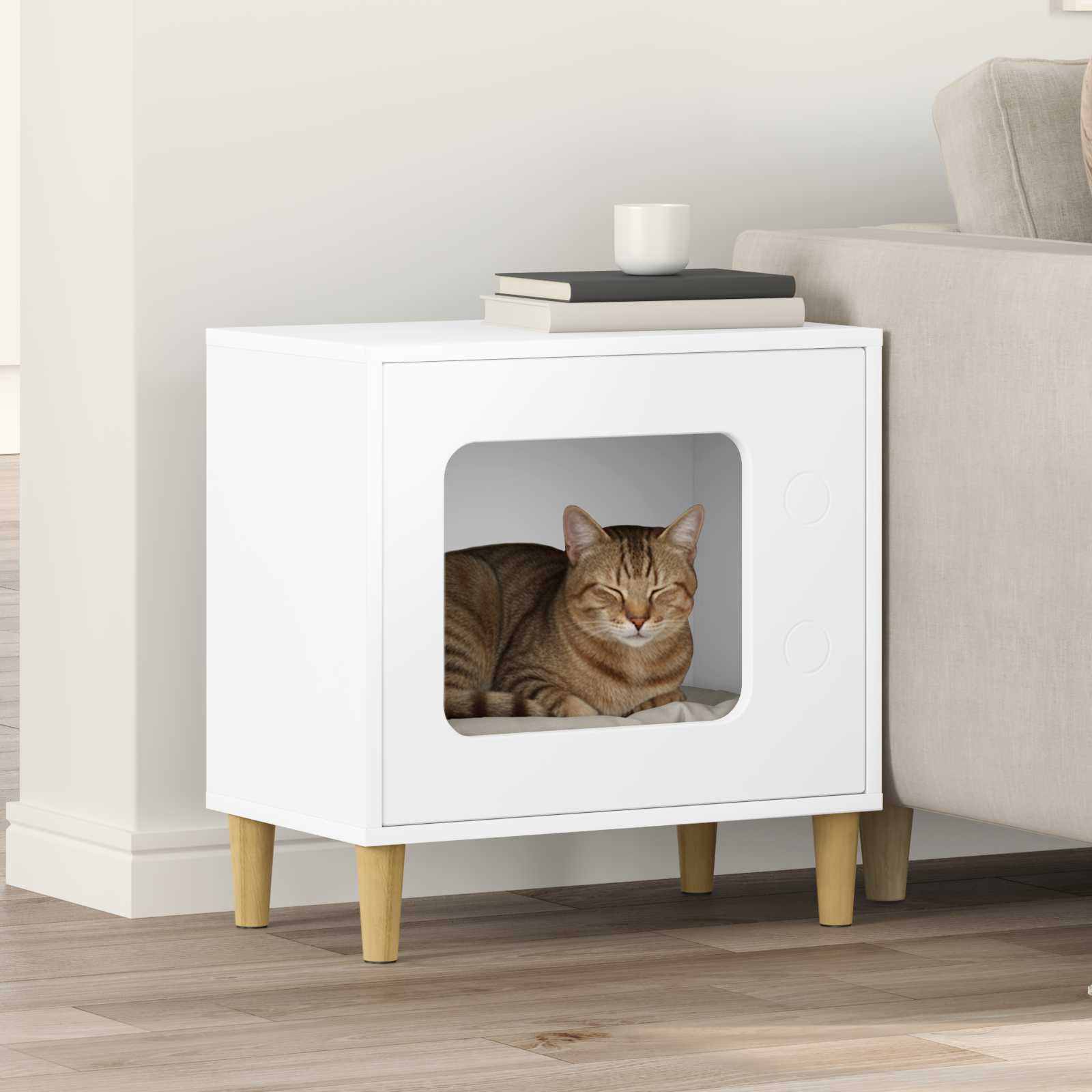 Casa para Gatos 51 x 30 x 52 cm Madera de ingeniería