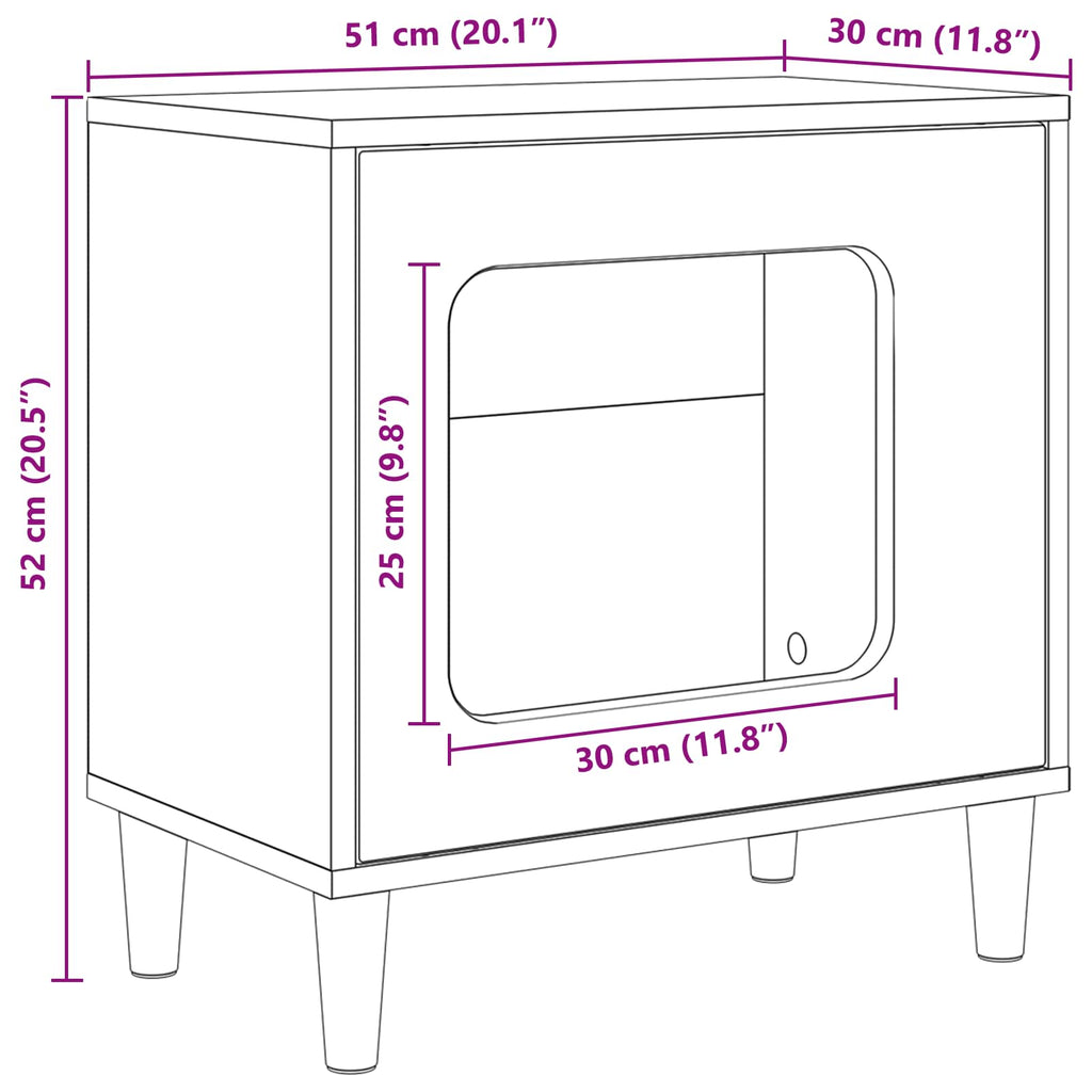 Casa para Gatos 51 x 30 x 52 cm Madera de ingeniería