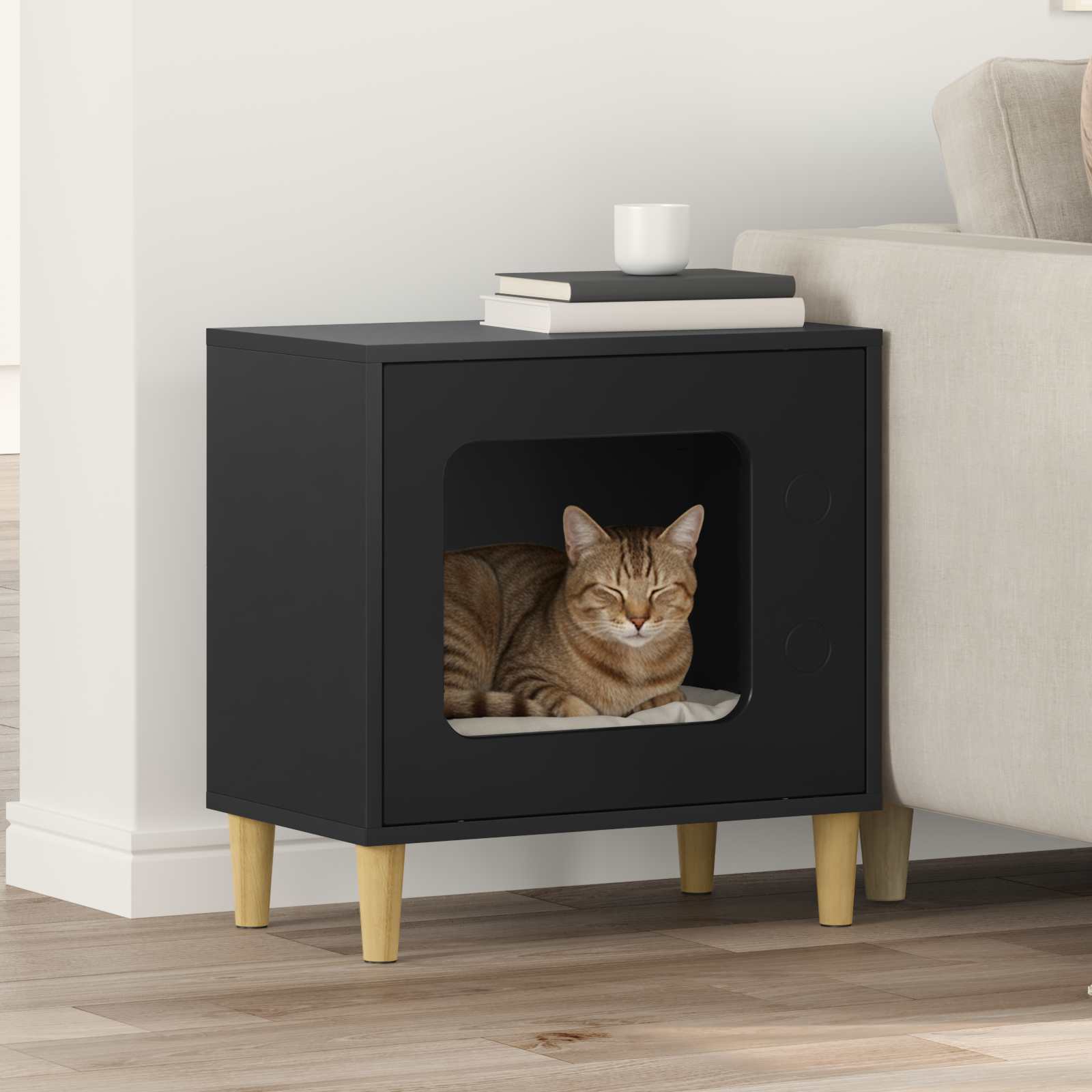 Casa para Gatos 51 x 30 x 52 cm Madera de ingeniería
