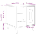 Casa para perros 44 x 42 x 49 cm Madera de ingeniería