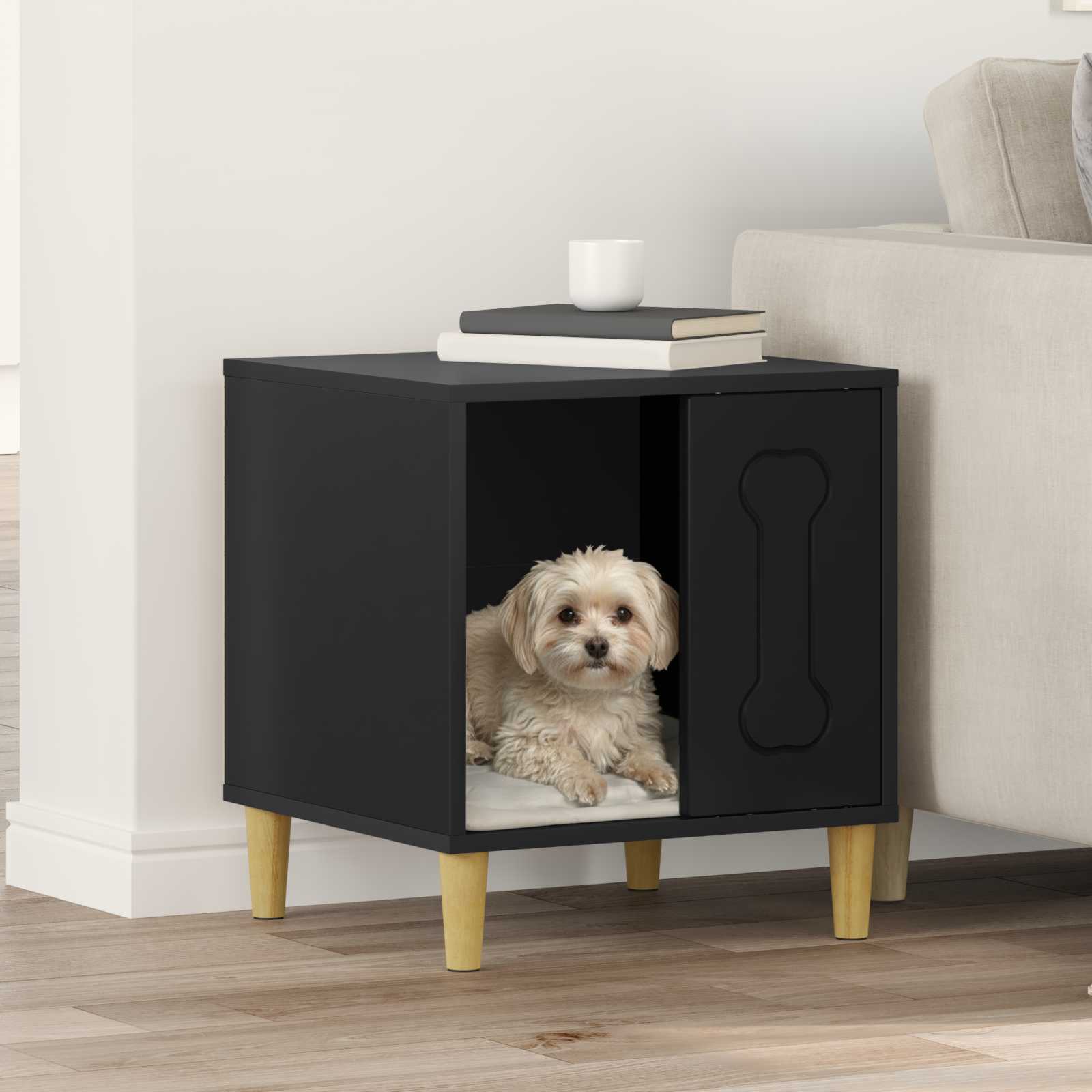 Casa para perros 44 x 42 x 49 cm Madera de ingeniería