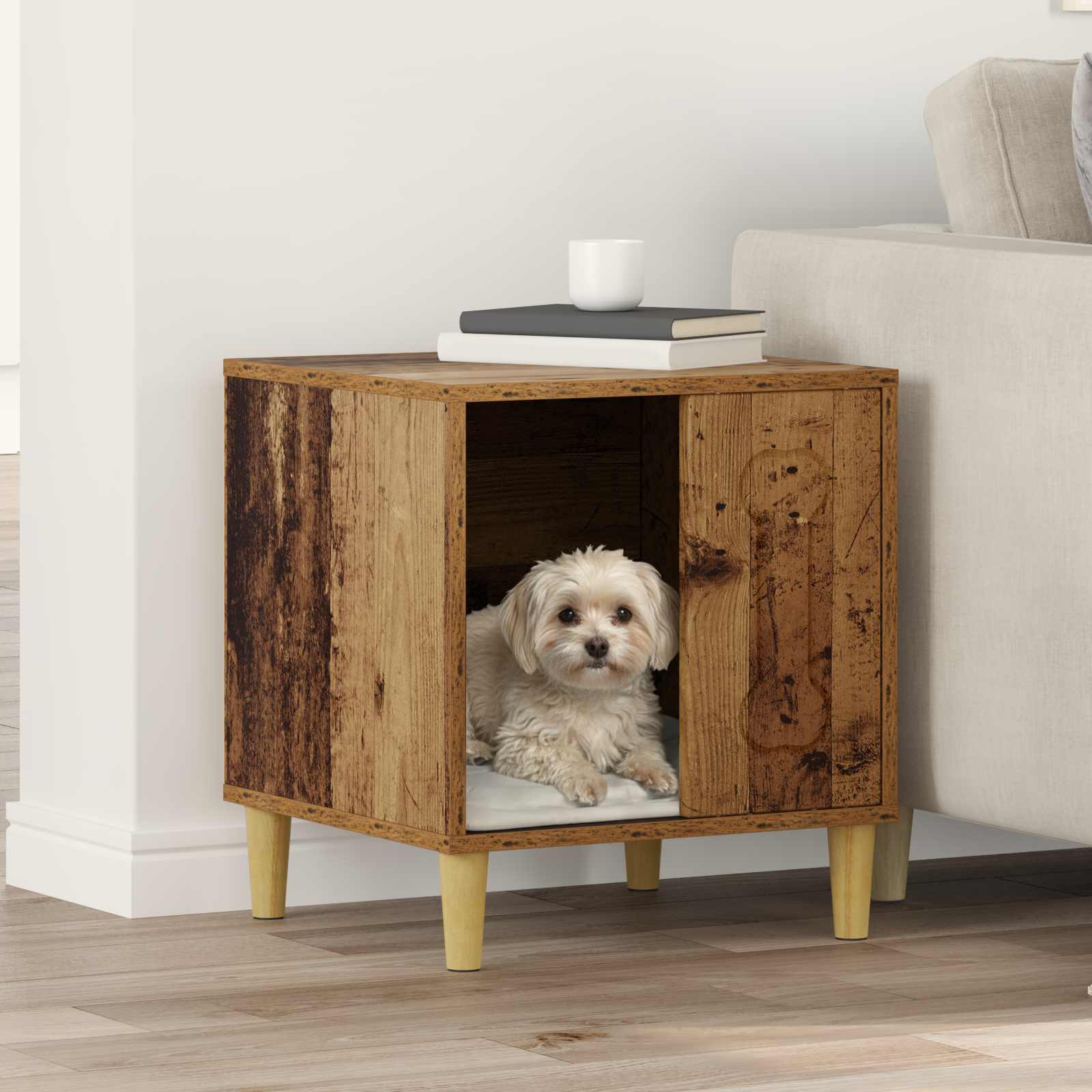 Casa para perros 44 x 42 x 49 cm Madera de ingeniería