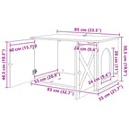 Casa para Gatos 85 x 55 x 50,5 cm Madera de ingeniería